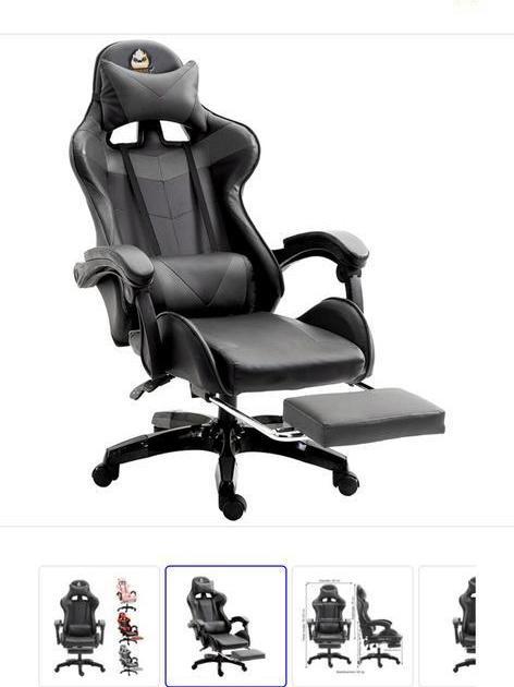 Ergonomische Gamingstoel,nieuw in doos, mooie kerstcadeau, Huis en Inrichting, Bureaustoelen, Nieuw, Bureaustoel, Zwart, Ergonomisch