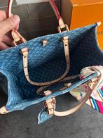 Louis Vuitton Monogram Denim Tas, Ophalen, Gebruikt, Blauw, Handtas