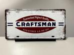 Craftsman , Guaranteed Highest Quality metalen reclamebord (, Verzamelen, Merken en Reclamevoorwerpen, Reclamebord, Nieuw, Ophalen of Verzenden