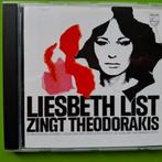 LIESBETH LIST ZINGT THEODORAKIS, Cd's en Dvd's, Ophalen of Verzenden, Zo goed als nieuw, Pop