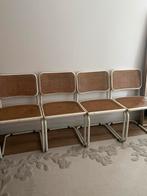 4 rotan (eetkamer) stoelen, Ophalen, Gebruikt, Bruin, Riet of Rotan
