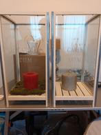 windlichten  2stuks  23X23 cm, Ophalen, Gebruikt, Hout, 25 tot 50 cm