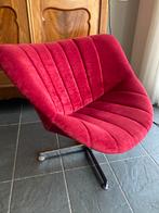 Lips fauteuil rood fluweel, Huis en Inrichting, Ophalen, Vintage design, 75 tot 100 cm, Zo goed als nieuw