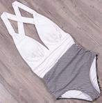 Wit zwart gestreept badpak monokini retro dames vrouwen, Kleding | Dames, Badmode en Zwemkleding, Verzenden, Nieuw, Badpak