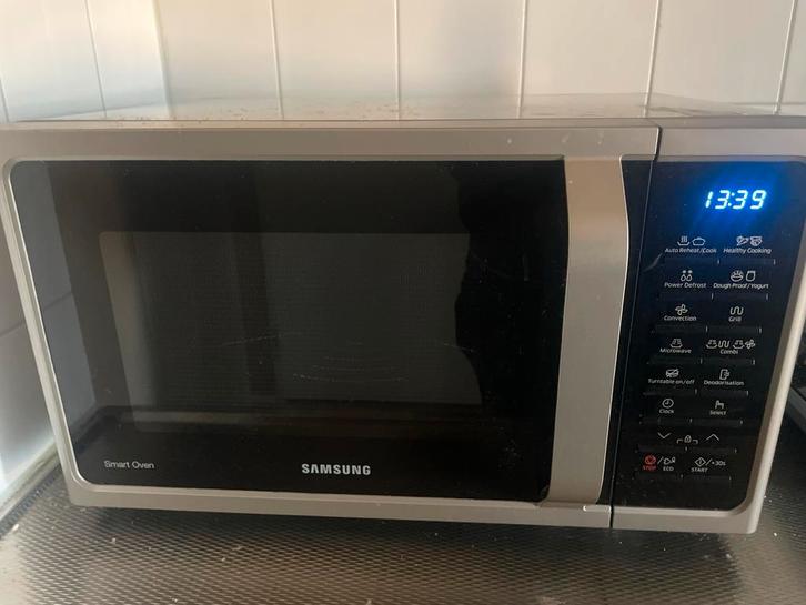 Samsung MC28H5015AS Combimagnetron, Witgoed en Apparatuur, Magnetrons, Gebruikt, Vrijstaand, Combimagnetron, 45 tot 60 cm, Grill