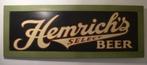 Groot vintage houten bier bord / Hemrich's Beer / Amerika, Ophalen of Verzenden, Zo goed als nieuw, Reclamebord