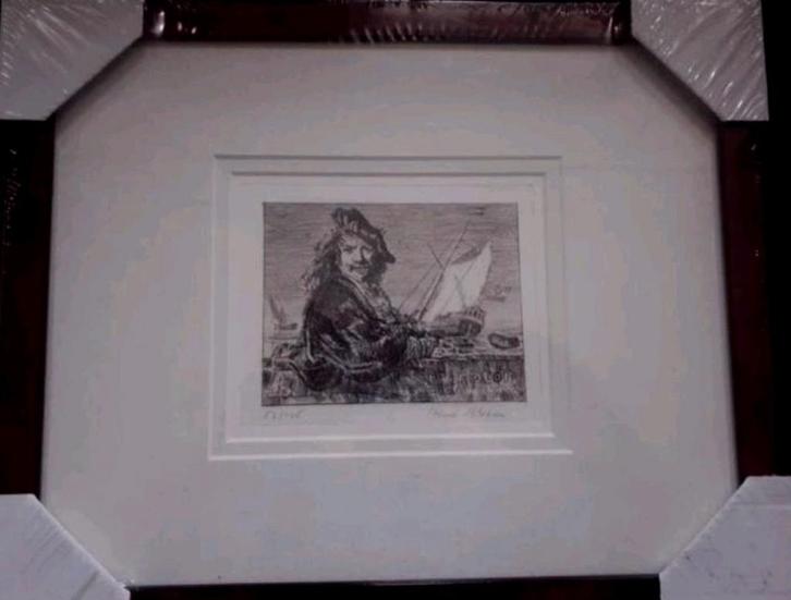 Henk Blokhuis  Ets - Ingelijst, Antiek en Kunst, Kunst | Etsen en Gravures, Ophalen of Verzenden