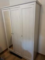 Witte kledingkast met spiegeldeur, Huis en Inrichting, Kasten | Kledingkasten, 100 tot 150 cm, Ophalen of Verzenden, Zo goed als nieuw