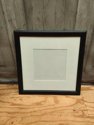 Fotolijst Zwart/Bruin 58x58cm met Passepartout beschikbaar voor biedingen