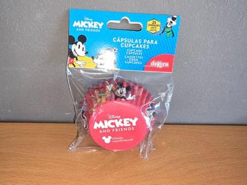 Mickey mouse baking cups (25 stuks) (deKora) (nieuw) beschikbaar voor biedingen