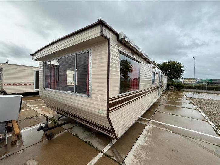 ️NIEUWSTAAT️ Muller 350 x 9.00 /2slk/douche/wc /+ Gebracht, Caravans en Kamperen, Stacaravans, tot en met 4, Ophalen of Verzenden