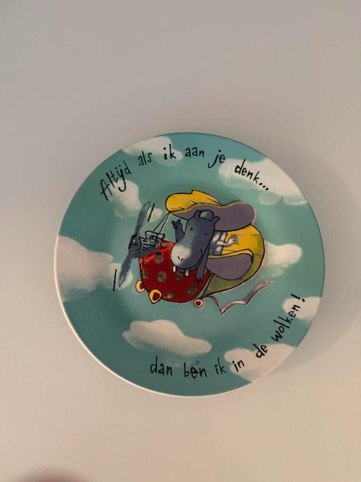 Douwe egberts bordje, Huis en Inrichting, Keuken | Servies, Zo goed als nieuw, Bord(en), Blond Amsterdam, Aardewerk, Ophalen of Verzenden