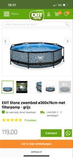 Exit Stone Zwembad 300x76 cm, Tuin en Terras, Zwembaden, Ophalen, Rond, Zo goed als nieuw, Opzetzwembad