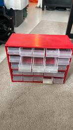 Schroeven Box 31x14x24cm, Doe-het-zelf en Verbouw, Gereedschapskisten, Ophalen of Verzenden, Zo goed als nieuw