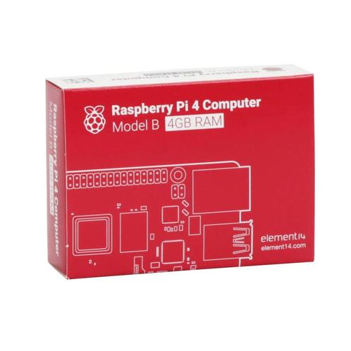 Raspberry PI4, 4GB + Behuizing, Computers en Software, Moederborden, Nieuw, Overige typen, DDR4, Verzenden