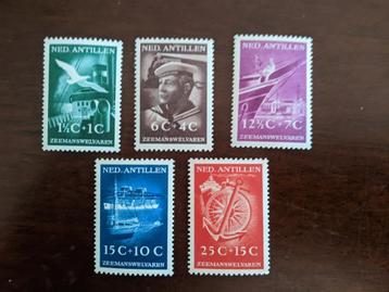 NED. ANTILLEN 1952; serie ZEEMANS WELVAREN beschikbaar voor biedingen