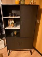 Zwarte kast mangohout, Ophalen, Gebruikt, Minder dan 150 cm, 150 tot 200 cm