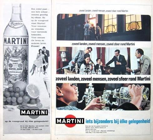 8 vintage reclames Martini drank 1962-1967 Iets bijzonder, Verzamelen, Merken en Reclamevoorwerpen, Gebruikt, Gebruiksvoorwerp