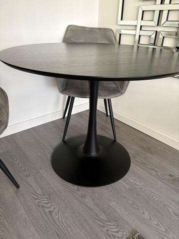 Zwarte ronde eettafel JYSK RINGSTED Ø100 beschikbaar voor biedingen