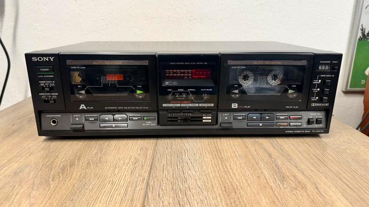 Sony TC-WR730 double Stereo cassette deck -, Audio, Tv en Foto, Cassettedecks, Sony, Auto-reverse, Ophalen of Verzenden
