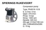 Compressor pomp Shamal  k11 k18 k25 k28 k30 k50 k60 k100, Ophalen of Verzenden, Nieuw
