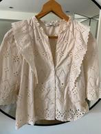Ecru kant blouse met vollants., Zara, Ophalen of Verzenden, Zo goed als nieuw, Maat 36 (S), Zara