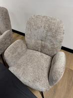 Luxe eetkamer stoelen, Bruin, Ophalen of Verzenden, Zo goed als nieuw, Stof