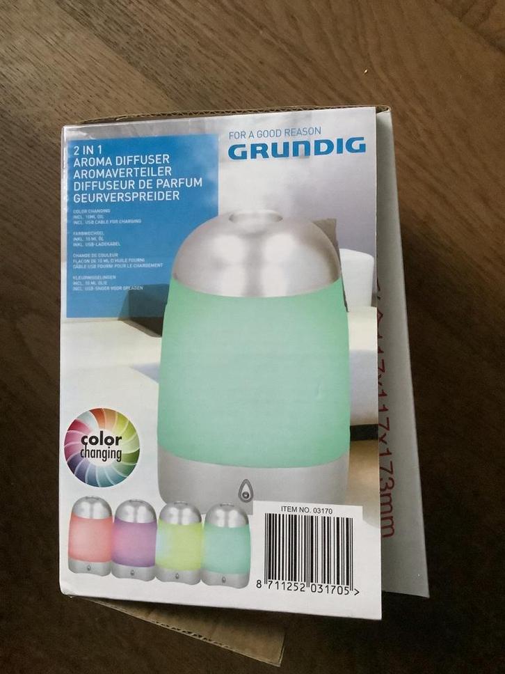 Grundig Aroma Diffuser - Nieuw in Verpakking, Huis en Inrichting, Woonaccessoires | Overige, Nieuw, Ophalen of Verzenden