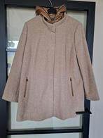 Beige jas met afneembare capuchon, Kleding | Dames, Jassen | Zomer, Beige, Maat 46/48 (XL) of groter, Ophalen of Verzenden, Zo goed als nieuw