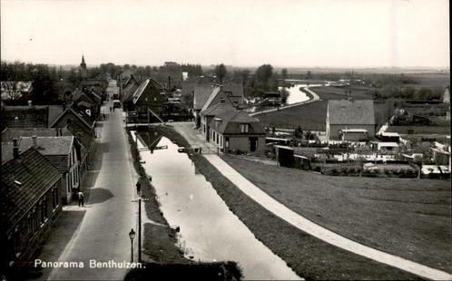Benthuizen Panorama Newo FOTOKAART st 1937 TOPPER, Verzamelen, Ansichtkaarten | Nederland, Gelopen, 1920 tot 1940, Verzenden