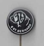 Hond zwart Sint Bernard speldje, Verzamelen, Gebruikt, Niet vindbaar, Niet vindbaar, Speldje of Pin