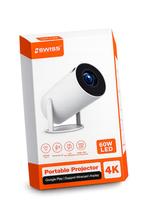 Nieuwe Swiss portable projector met 4K, Swiss, Nieuw, Ophalen of Verzenden, LCD
