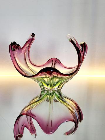 Murano vintage meerkleurige schaal  beschikbaar voor biedingen