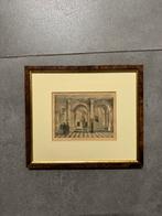 Ets St. Thomas' Hospital Entreehal, Klassiek Ingelijst, Antiek en Kunst, Kunst | Etsen en Gravures, Ophalen