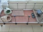 Cavia draadkubus kooi met loft, caviahok, Dieren en Toebehoren, Kooi, Zo goed als nieuw, 75 tot 110 cm, Cavia