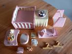 Sylvanian families vintage roze babybox/verlichting/, Ophalen of Verzenden, Gebruikt, Poppenhuis