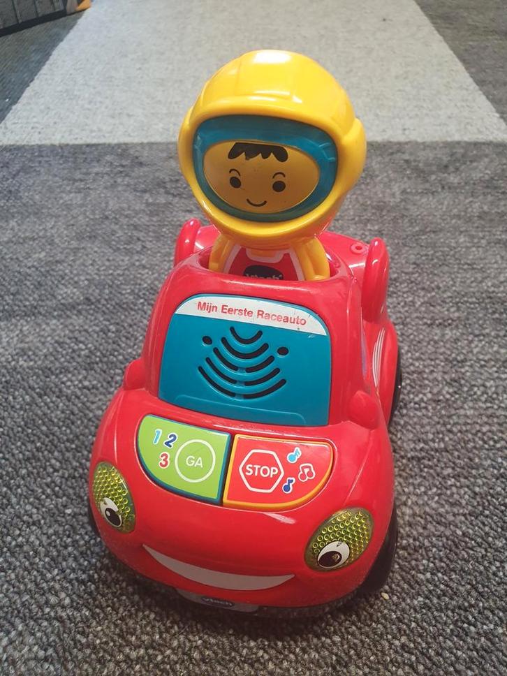 VTech Mijn Eerste Raceauto - Licht & Geluid, Kinderen en Baby's, Speelgoed | Vtech, Gebruikt, 6 maanden tot 2 jaar, Ophalen of Verzenden