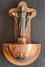 Jezus met wijwater bakje. Wanddecoratie. De hoogte is 16,5cm, Antiek en Kunst, Ophalen of Verzenden