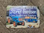Ford Fordson bord trucks and tractors 30 x 20 cm, Ophalen of Verzenden, Zo goed als nieuw, Reclamebord