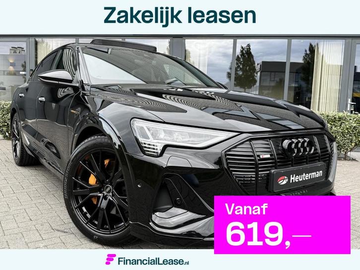 Audi e-tron Sportback 50 Quattro Sportback Black Ed. Panodak, Auto's, Audi, Bedrijf, Lease, Financial lease, e-tron, ABS, Achteruitrijcamera