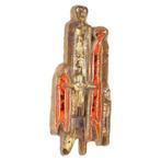 Vintage Wandsculptuur Aardewerk in de Stijl van Perignem 56c, Ophalen of Verzenden