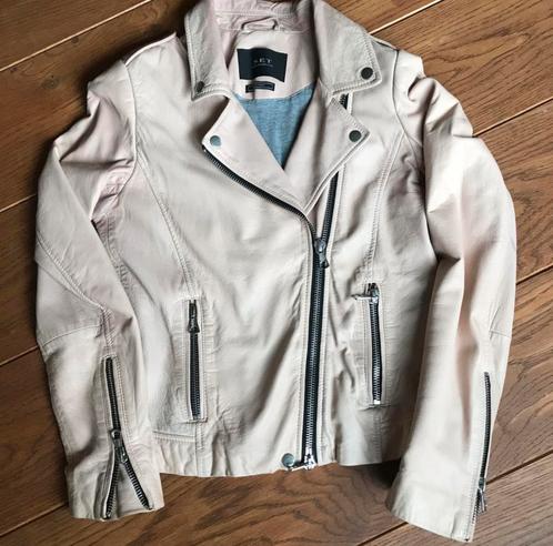 Bikerjasje leer van SET zachtroze, Kleding | Dames, Jassen | Zomer, Gedragen, Maat 36 (S), Roze, Ophalen of Verzenden