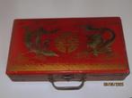 Oud houten Chinees kistje, Ophalen of Verzenden