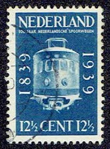 Nederland 1939, Jubileum N.S.,12½ cent met watermerk.  beschikbaar voor biedingen