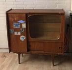 Mid Century Highboard - Retro Vintage Kast Dordrecht, Gebruikt, 100 tot 150 cm, Teakhout, Ophalen of Verzenden