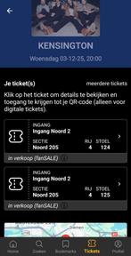 KENSINGTON 3 december 2 zitplaatsen, Tickets en Kaartjes, Concerten | Pop, Twee personen, December