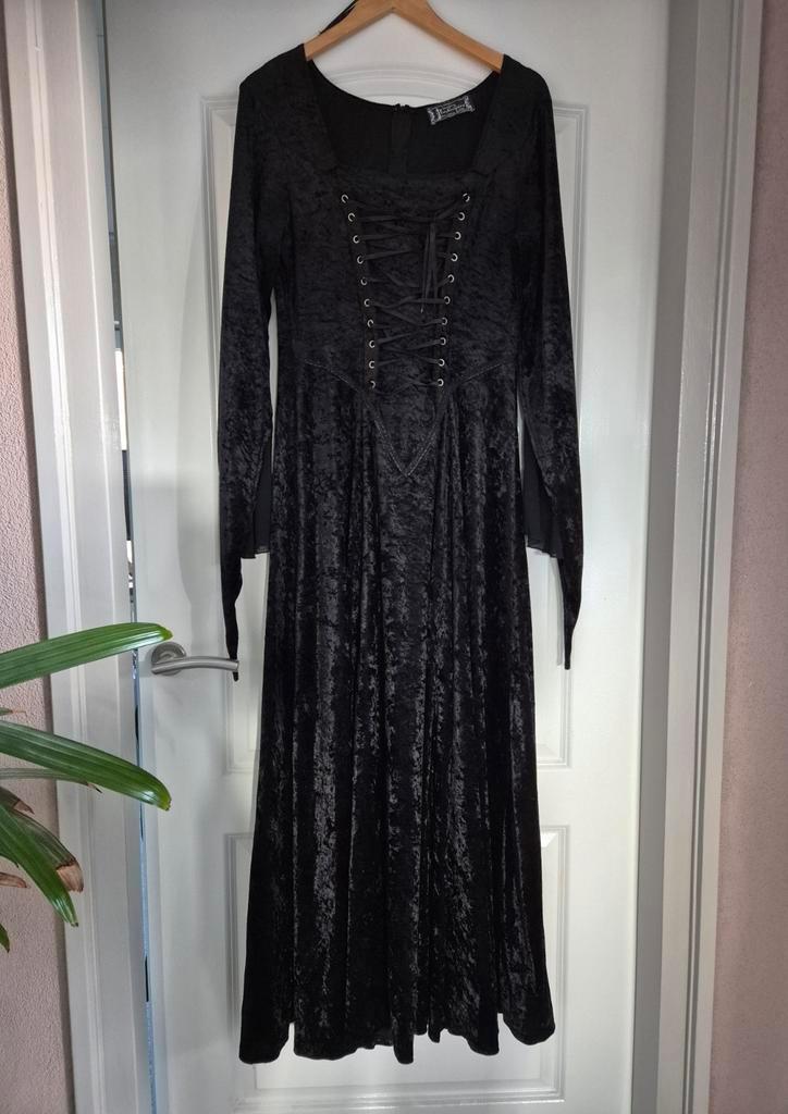 Mooie Gothic jurk heksen jurk maat L / XL, Kleding | Dames, Jurken, Zo goed als nieuw, Maat 46/48 (XL) of groter, Zwart, Ophalen of Verzenden
