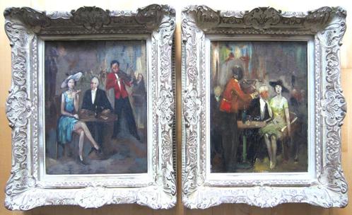 pendant==HAN van MEEGEREN 1889-1947==in het restaurant==, Antiek en Kunst, Kunst | Schilderijen | Klassiek, Ophalen