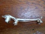 6 verzilverde messenleggers, teckel (1), Ophalen of Verzenden