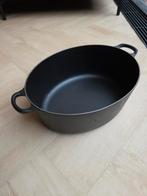 Prachtige Le Creuset braadpan, Huis en Inrichting, Keuken | Potten en Pannen, Gebruikt, Gietijzer, Ophalen of Verzenden, Keramische plaat
